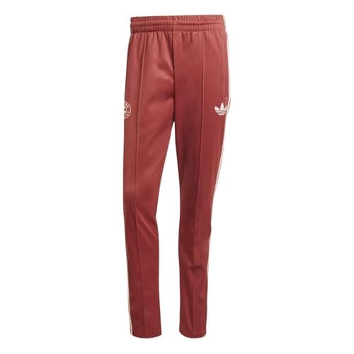 Image of adidas Mens Bayern Munich Originals Tracksuit Bottoms Adults Mystery Red S