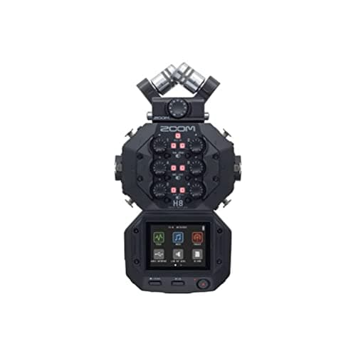 Image of ZOOM H8 Handy Recorder – 12-Track Audio Recorder with Touchscreen, Interchangeable Microphone Capsules and USB Audio Interface – For Music, Podcast, Field Recording – Black