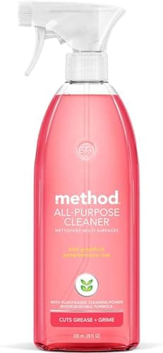 Image of Method Household Cleaners All Purpose Pink Grapefruit Spray, Pack of 8, 28 Ounce, 820 ml