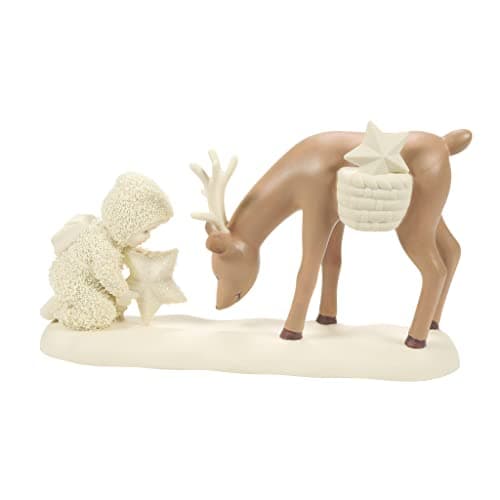 Image of Department 56 Snowbabies Christmas Memories Starshine Reindeer Figurine, 3.94 Inch, Multicolor