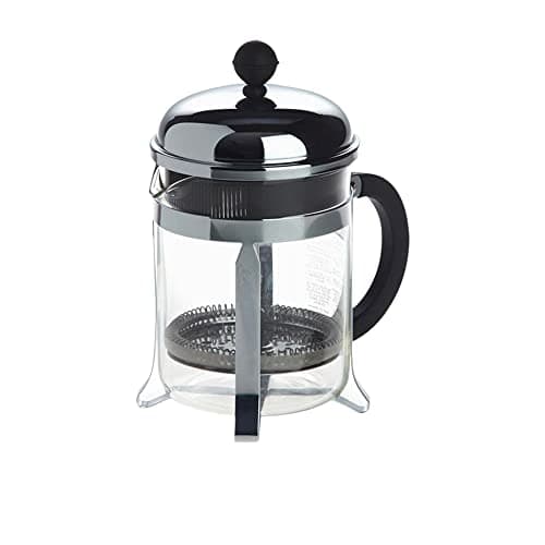 Image of Bodum French Press Chambord - 500ml / 4 Cup Silver Coffee Maker - Heat-Resistant & Stainless Steel Filter - BPA-Free Dishwasher Safe Cafetiere - Made in Portugal