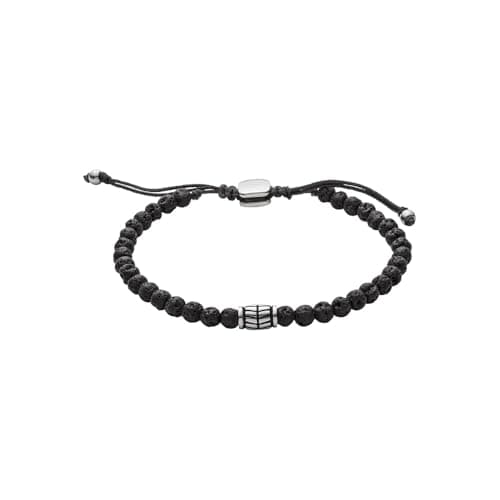 Image of Fossil Bracelet for Men Wellness, Inner length: 170mm~250mm black Semi-Precious Bracelet, JF02887040