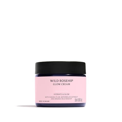 Image of Neal's Yard Remedies Wild Rosehip Glow Cream, Nourishing Day & Night Cream, Moisturiser for Radiant Skin, Boost Complexion, Vegan & Cruelty-Free. 50ml