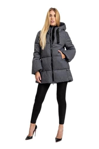 Image of ICEPORT IPWJ06841-O007 ALLURE WOMAN PADDED JACKET Jacket Women's CAVIAR MELANGE Size XS