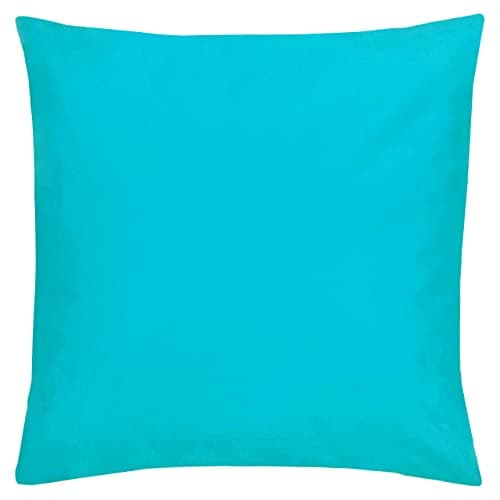 Image of furn. Wrap Plain Garden Outdoor Cushion – UV Resistant Water Resistant Polyester Filled (Aqua – 43x43cm)