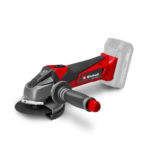 Image of Einhell Cordless Angle Grinder 18V Power X-Change, 115mm (4 Inch), Disc Battery Grinder for Cutting, Grinding and Polishing, Without Battery TE-AG 18/115 Li Solo Power Tool