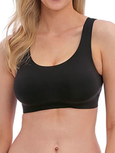 Image of Fantasie Women's Smoothease Non Wired Bralette Bra, Opaque, Black, L