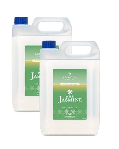 Image of Hand Cleansing Sanitiser Foam, No Alcohol Foaming Hand Sanitizer Dispenser - Wild Jasmine- 5 Litre Refill Pack of 2