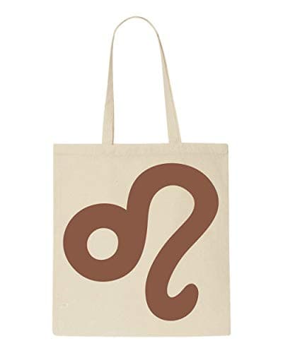 Image of Zodiac starsign symbol (goddess set ZODM) - Leo tote bag shopper - natural