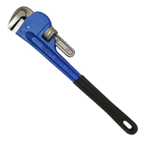 Image of Dunnet Tools Stilsons Pipe Wrench 24 Inch Heavy Duty Plumbing Tools And Equipment Carbon Steel Adjustable Plumbers Wrench Large Tooth Jaws Plumbers Tools Pipe Wrenches