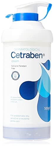 Image of Cetraben Dermatological Emollient Cream, Dry or Chapped Skin, SLS and Paraben Free, Fragrance Free, 500 g