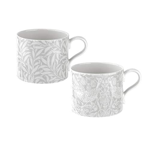 Image of Spode William Morris Strawberry Thief and Willow Bough Mugs, Set of 2