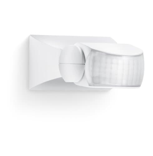 Image of Steinel Infrared Motion Sensor IS 1 white, 120° Motion Detector, 10 m Range, IP 54, splashproof, max. 500 W or 4 LEDs