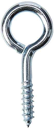 Image of Merriway® BH01145 (25 Pcs) Zinc Plated Steel Screw-In Eyes, 40 mm (1.1/2 inch) - Pack of 25 Pieces