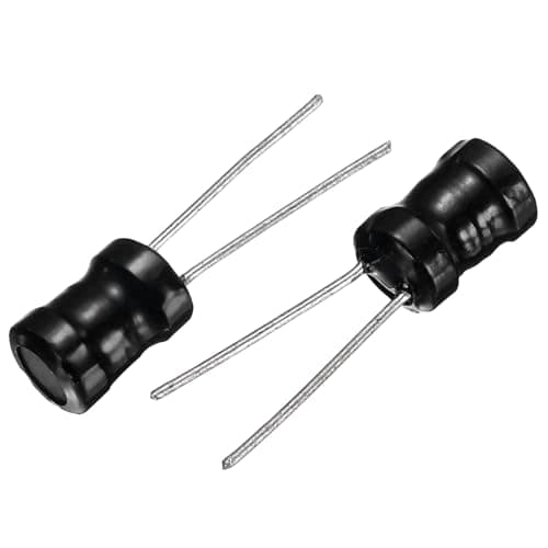 Image of sourcing map 30Pcs 2 Leads Inductor Kit, 47mH Ferrite Core DIP Radial Power Choke Inductors Assortment Kit 8 x 15mm for Power Supply, Home Appliance, Digital Communication