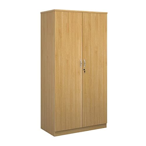 Image of Mr Office Furniture Ltd Systems double door cupboard 2000mm high (Oak)