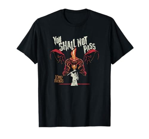Image of Lord Of The Rings Balrog You Shall Not Pass T-Shirt