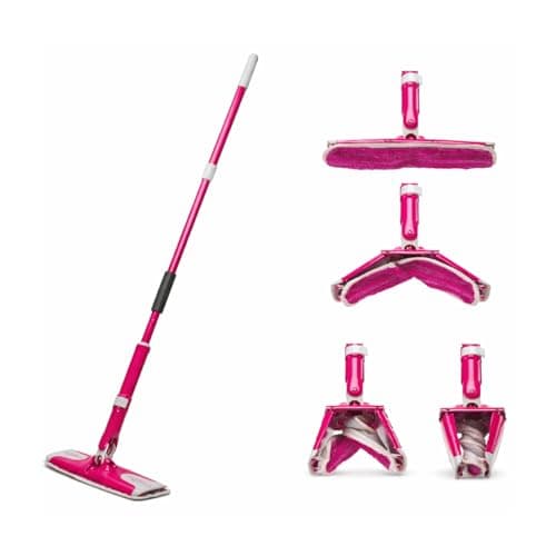 Image of 1 x Wring-O-Mop Wet or Dry Super Absorbent Multi Surface Shammy Mop - Telscopic Handle Extending 110cm - 132cm)