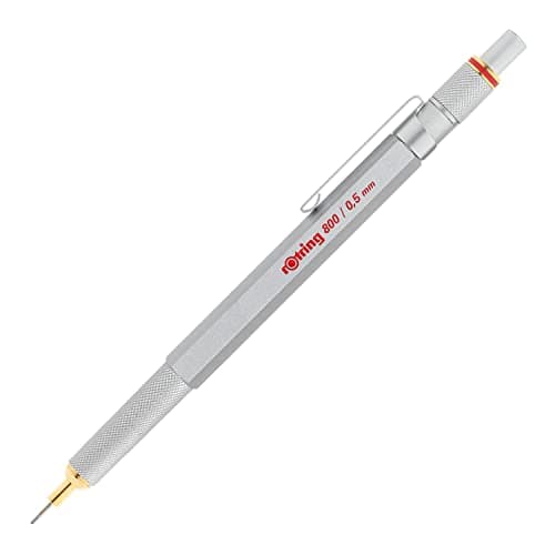 Image of rOtring 800 Mechanical Pencil | 0.5 mm | Silver Metal Barrel