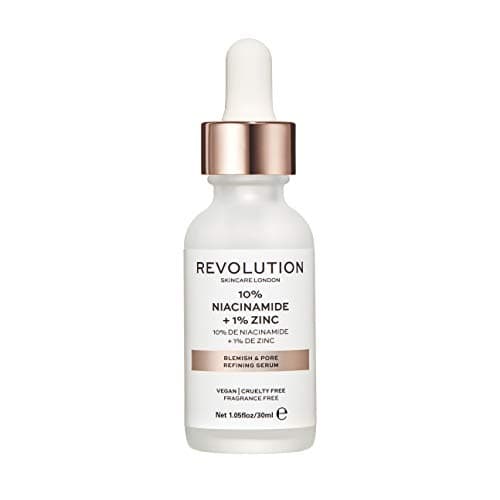 Image of Revolution Skincare London, 10% Niacinamide + 1% Zinc Serum, Tackles Blemishes, Minimises Pore Appearance, Face Serum, 30 ml