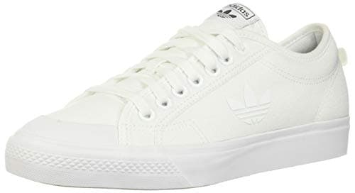 Image of adidas Originals unisex-adult Nizza Trefoil White/White/Black 5