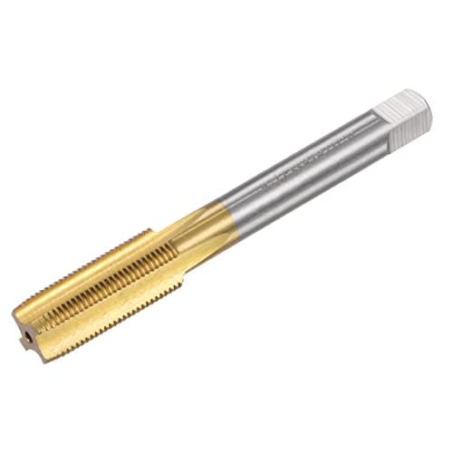 Image of sourcing map Straight Flute Taps, M12 x 1 Metric Left Hand Titanium Coated M35 Cobalt High Speed Steel Machine Tapping Screw Thread Milling Tap Machinist Repair Threading Tool