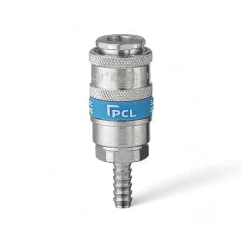 Image of Genuine PCL Air Line Airflow Coupling with Hose Tailpiece 1/4" Fitting Connector