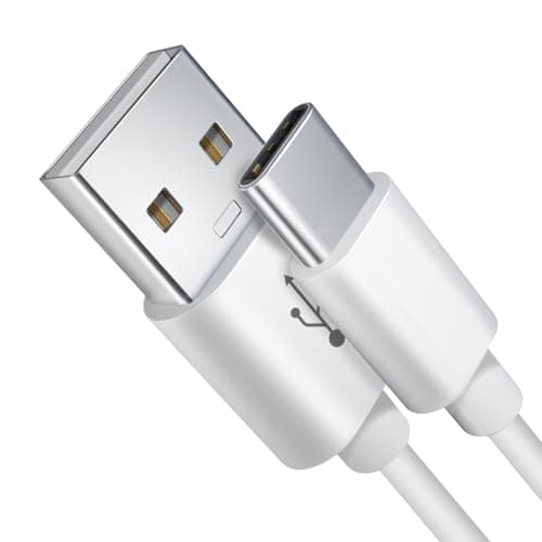 Image of 3M USB C Cable, USB A to USB C Charging and Data Sync Cord, Extra Long Type-C Power Charging Cable for Home Security Cameras, Phones, Laptops, Tablets, Game Controllers and More Devices (White)