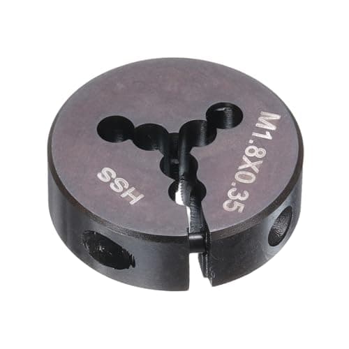 Image of sourcing map Round Threading Die M1.8 x 0.35 Metric Thread 20mm OD Adjustable Right Hand High-Speed Steel (HSS) Round Die Screw Thread Cutting Die for Thread Repair