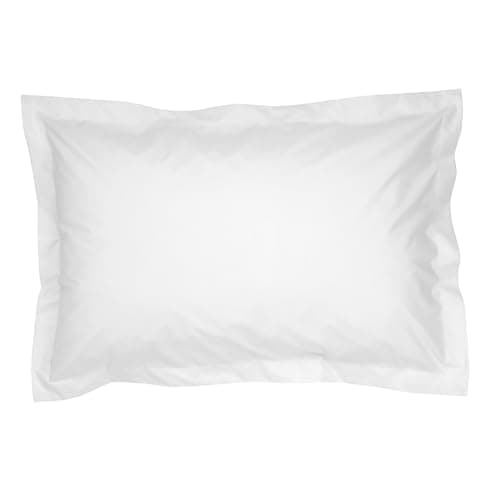 Image of Christy Oxford Pillowcases 2 Pack | 400TC Luxury Bedding | White Pillow Case Pair | 100% Cotton Sateen | Soft Silky Bed Linen