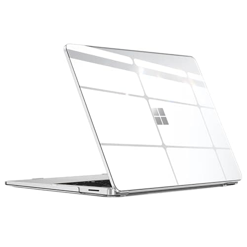 Image of Fintie Case for 13.8 Inch Microsoft Surface Laptop 7 2024 (Model: 2036) - Protective Slim Snap On Hard Shell Cover (Crystal Clear)