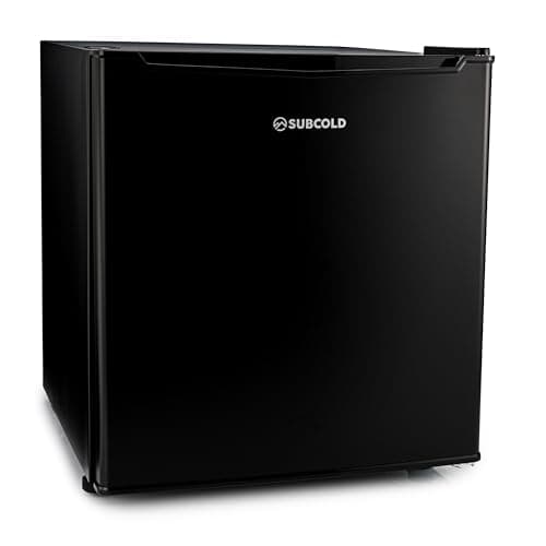 Image of Subcold Eco35F Mini Freezer | 4-Star Table Top Unit | Small Energy-Efficient Appliance with Adjustable Thermostat & Reversible Door | Customisable Storage Removable Shelf | Black
