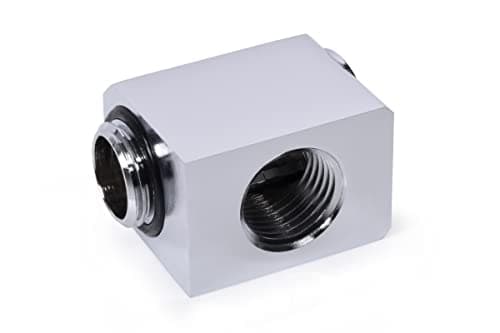 Image of Alphacool CN Low Profile ES L-connector rotatable G1/4 AG auf G1/4 IG - Chrome