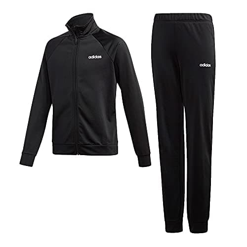 Image of adidas YG Entry TS Tracksuit, Girls, Black/Black, 128 (7/8 Years)