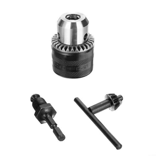 Image of ComfyHarbor 1.5-13mm Keyed Drill Chuck With 1/2"-20UNF Thread, Quick Change Adapters, For Impact Driver, Metal 3-Jaw Converters, For Power Screwdriver And Grinder(Chuck Hex Adapter)