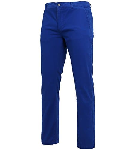 Image of Asquith Fox Chino Summer Regular Cotton Classic Trousers, Blue (Royal Blue), W40/L32 (Manufacturer Size: 40R)