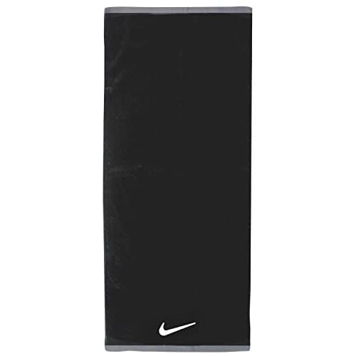 Image of NIKE Fundamental Towel - Black/White, One Size