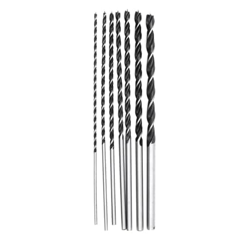 Image of 7-Piece Wood Auger Drill Bit Set – 300mm Extra Long Spiral Bits for Deep Wood Drilling | High-Performance Steel Bits for Carpentry, Joinery, Framing & DIY