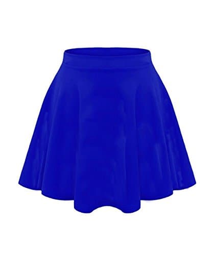 Image of Hamishkane® Kids Girls Skater Mini Skirt, Plain Lightweight Flared Short Skirts, Elasticated Stretch High Waisted Skater Skirt, School & Party Skort for Girls Size 3-13 Years Royal Blue