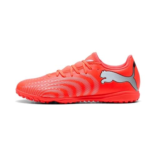 Image of PUMA Unisex Future 9 Play Turf Football Boots, Glowing Red-PUMA White-PUMA Black-PUMA Silver, 5 UK