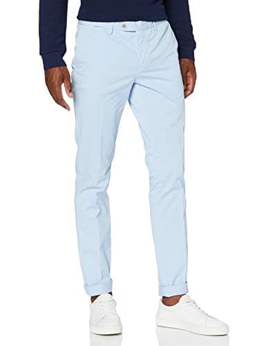 Image of Hackett Men's Core Kensington Trouser, Blue (5mpchambry Blu 5mp), W38 (Manufacturer Size: 28)