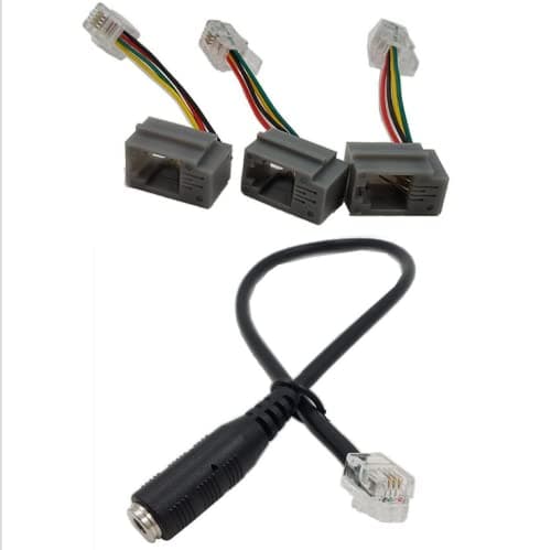 Image of INNOV8 4P4C RJ9/RJ10 to 3.5mm Female Headset Adapter Cable Stereo Converter Telephone Cord for Cisco IP Phones 7931G 7940 7941 7942 Plantronics MX10 Vista Modular