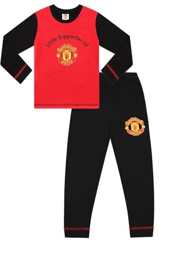 Image of Manchester United Boys Football Club Toddler Pyjamas PJs For Kids (12-18 Months) Red