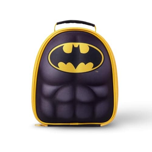 Image of HOX Batman Lunch Bag for Kids - 24 x 8 x 24 cm Insulated Lunch Bag with Handle & Zip | Lightweight & Easy to Carry | Gift for Batman Fans
