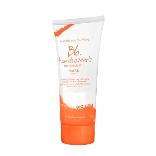 Image of Bumble and bumble. Hairdresser's Invisible Oil Hydrating Hair Mask | Hydrating, Anti Frizz, Color Safe | Curly, Wavy, Straight | With Argan, Coconut, Grapeseed Oil, 200 ml