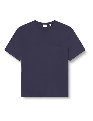 Image of GANT REG Tonal Shield SS T-Shirt, Evening Blue, L