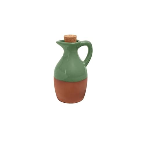 Image of Dexam Sintra Glazed Terracotta Oil Drizzler - Green