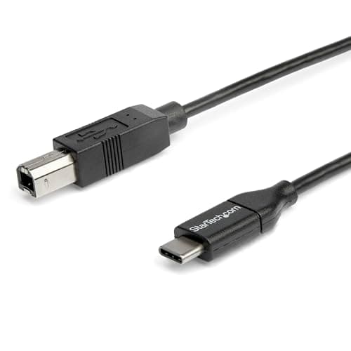 Image of StarTech.com 2m 6ft USB C to USB B Cable - USB 2.0 - USB Type C Printer Cable M/M - USB 2.0 Type-C to Type-B Cable (USB2CB2M)