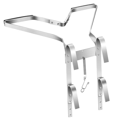 Image of Homvvi V-Shaped Ladder Stand Off, Heavy Duty Ladder Stay/Standoff Downpipe Ladders Accessory, Multipurpose Ladder Stabilizer Fits Universal Ladders, Anti-Slip, Easy to Use