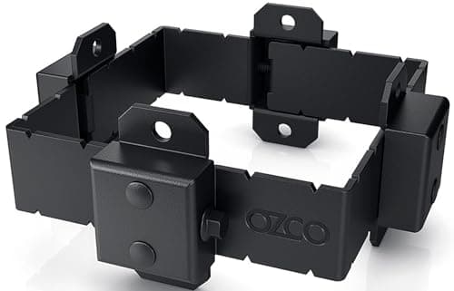 Image of Ozco Building Products 51786 Ironwood 6x6 Post Band, (1 per Pack), Black